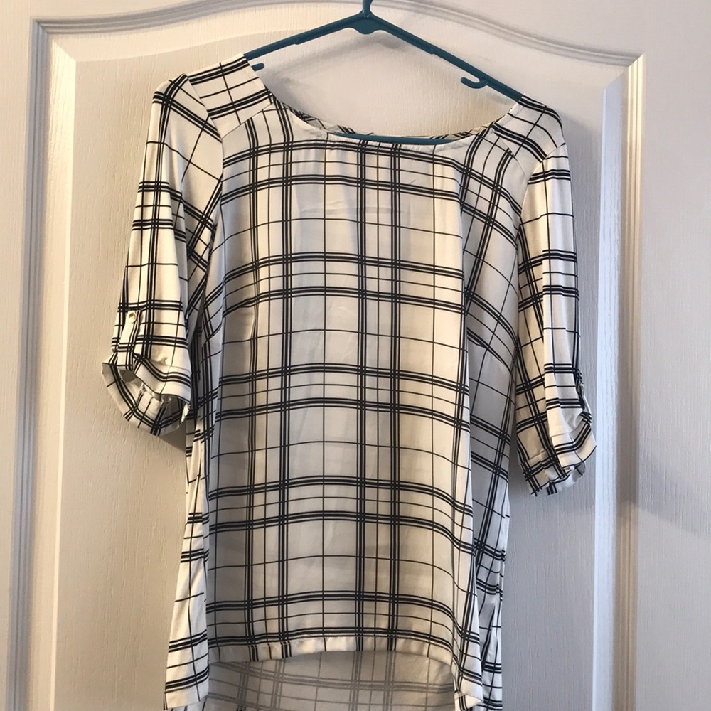 Black and white dress shirt